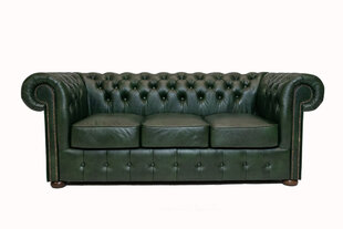 Chesterfield Class odinė sofa | 3-jų vietų | Žalia | 12 metų garantija kaina ir informacija | Sofos | pigu.lt