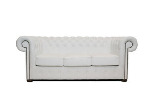 Chesterfield Class odinė sofa | 3-jų vietų | Balta | 12 metų garantija kaina ir informacija | Sofos | pigu.lt