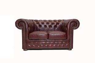 Chesterfield First Class odinė sofa | 2-vietų | Drumsta raudona| 12 metų garantija kaina ir informacija | Sofos | pigu.lt