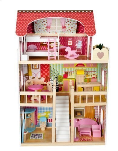 Medinis lėlių namelis – vila kaina ir informacija | Žaislai mergaitėms | pigu.lt