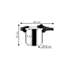 Tescoma Bio Exclusive + скороварка, 7.5 л цена и информация | Кастрюли, скороварки | pigu.lt