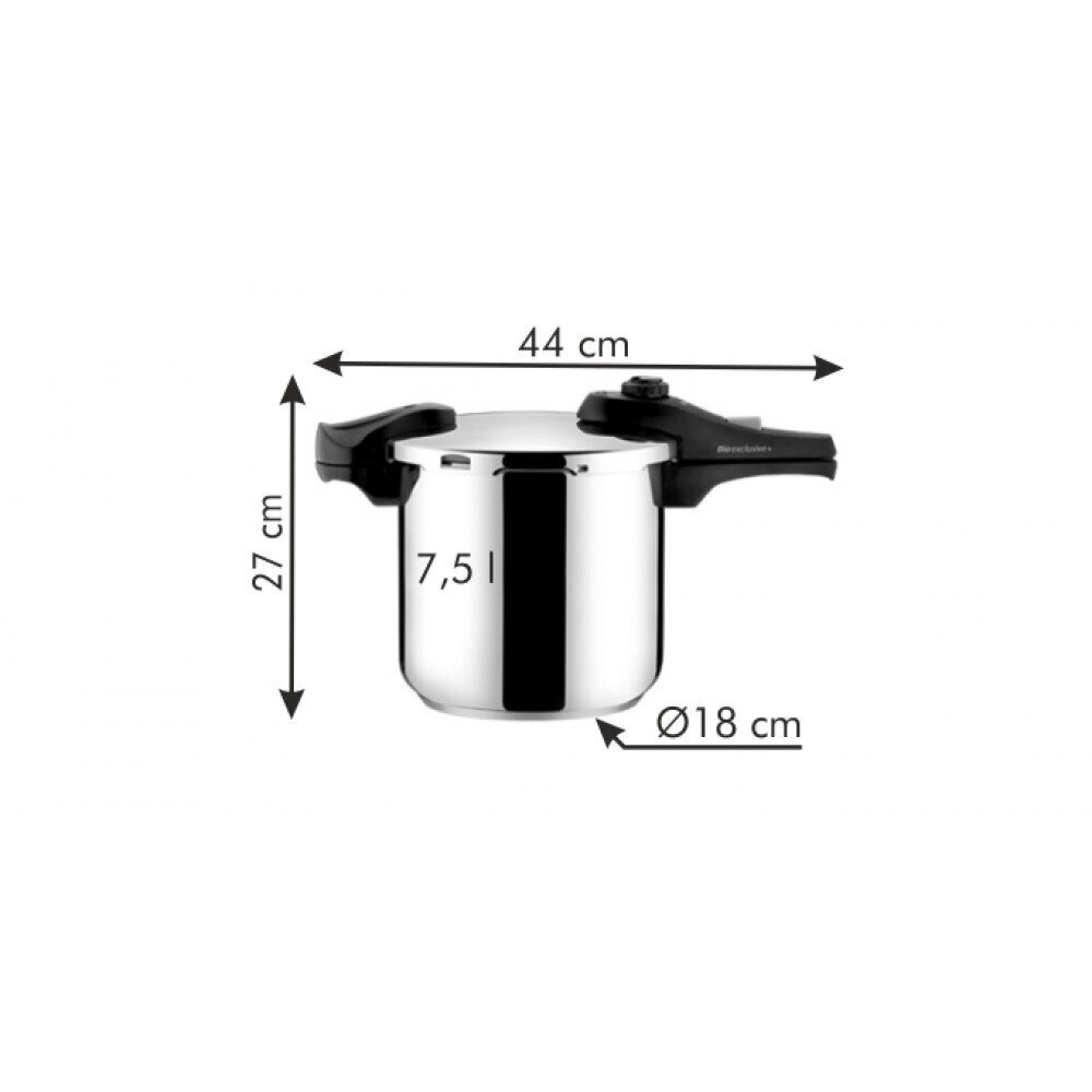 Tescoma Bio Exclusive + greitpuodis, 7.5 l kaina ir informacija | Puodai, greitpuodžiai | pigu.lt