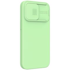 Чехол для телефона Nillkin CamShield Silky Magnetic Silicone Case for iPhone 13 Pro Mint Green цена и информация | Чехлы для телефонов | pigu.lt