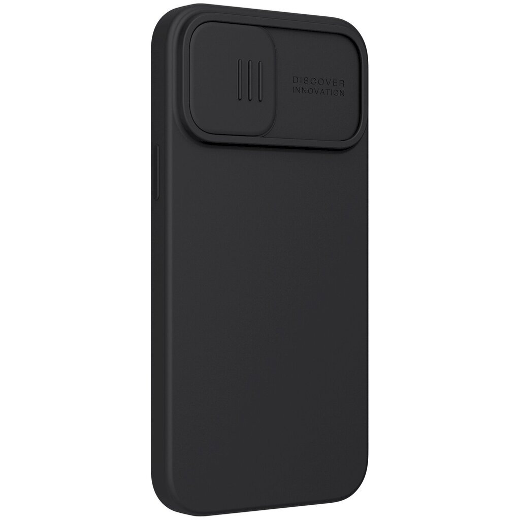 Nillkin CamShield Silky Magnetic Silicone Case, skirtas iPhone 13 Pro Max, juodas цена и информация | Telefono dėklai | pigu.lt