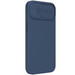 Telefono dėklas Nillkin CamShield Silky Silicone Case, skirtas iPhone 13 Blue kaina ir informacija | Telefono dėklai | pigu.lt
