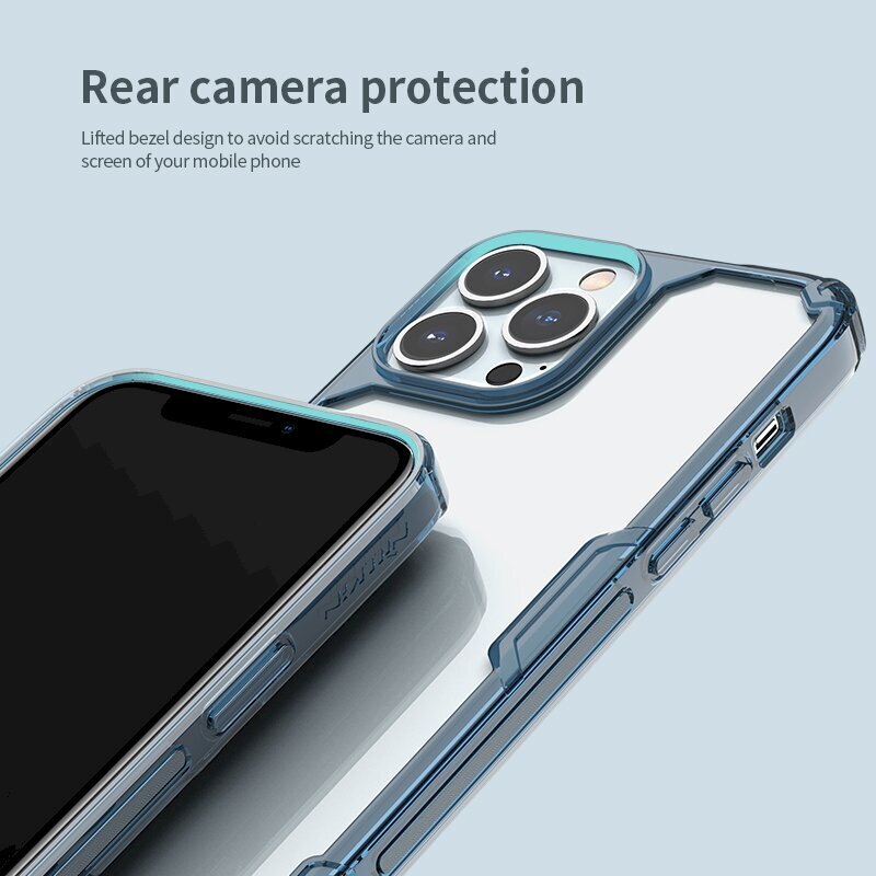 Nillkin Nature TPU PRO Cover for iPhone 13 Pro Blue kaina ir informacija | Telefono dėklai | pigu.lt