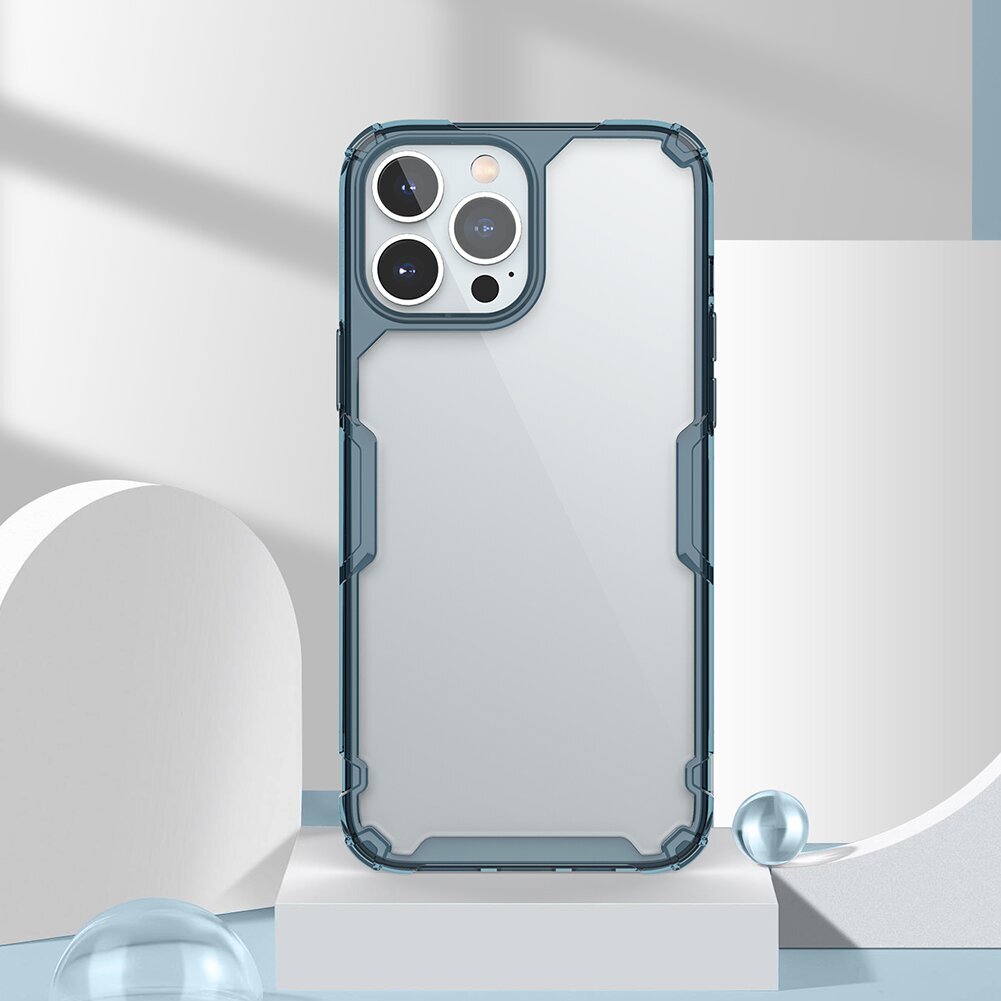 Nillkin Nature TPU PRO Cover for iPhone 13 Pro Blue kaina ir informacija | Telefono dėklai | pigu.lt