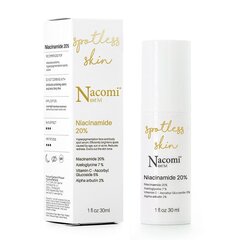 Šviesinantis veido serumas Nacomi Next Level Niacynamide 20% 30 ml kaina ir informacija | Veido aliejai, serumai | pigu.lt