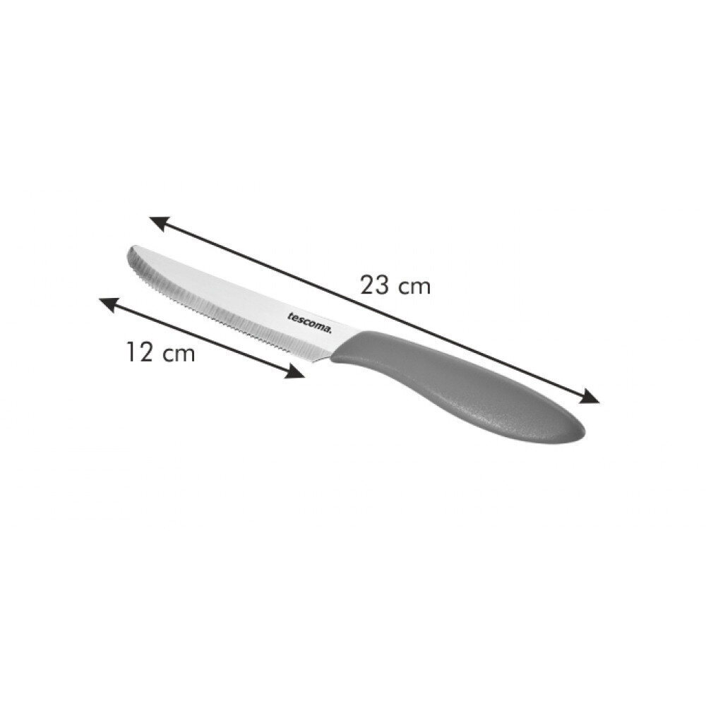 Tescoma Presto stalo peiliai, raudoni, 12 cm, 6 vnt. kaina ir informacija | Stalo įrankiai | pigu.lt