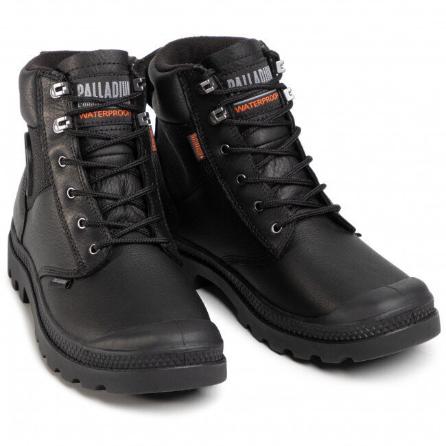 Žieminiai batai moterims Palladium Pampa Shield Waterproof 76844-008, juodi kaina ir informacija | Aulinukai, ilgaauliai batai moterims | pigu.lt