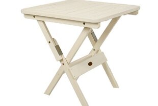 Sulankstomas sodo stalas "Heini2" Baltas. Folkland Home kaina ir informacija | Lauko stalai, staliukai | pigu.lt