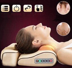 Daugiafunkcinė elektrinė Shiatsu masažo pagalvė su infraraudonųjų spindulių šildymu, Ortex kaina ir informacija | Masažuokliai | pigu.lt