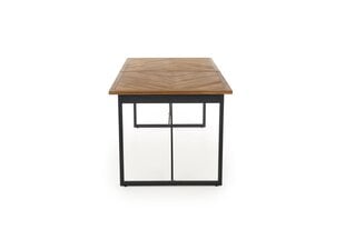 Раскладной стол Halmar Alvaro, коричневый/черный цвет цена и информация | Кухонные и обеденные столы | pigu.lt