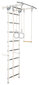 Sporto kompleksas (gimnastikos sienelė) Junior Atlet Light 2in1, balta-pilka, 220x140 cm kaina ir informacija | Gimnastikos sienelės | pigu.lt