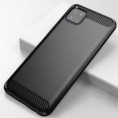 Hurtel Carbon Case skirtas Samsung Galaxy A22 5G, juodas kaina ir informacija | Telefono dėklai | pigu.lt