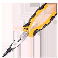 Плоскогубцы с длинными губками 8" Deli Tools EDL2108 (желтые) цена и информация | Механические инструменты | pigu.lt