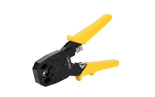 Ethernet Crimper 4/6/8P RJ45/RJ14/RJ12/RJ9 Deli Tools EDL2468 (yellow) цена и информация | Ящики для инструментов, держатели | pigu.lt