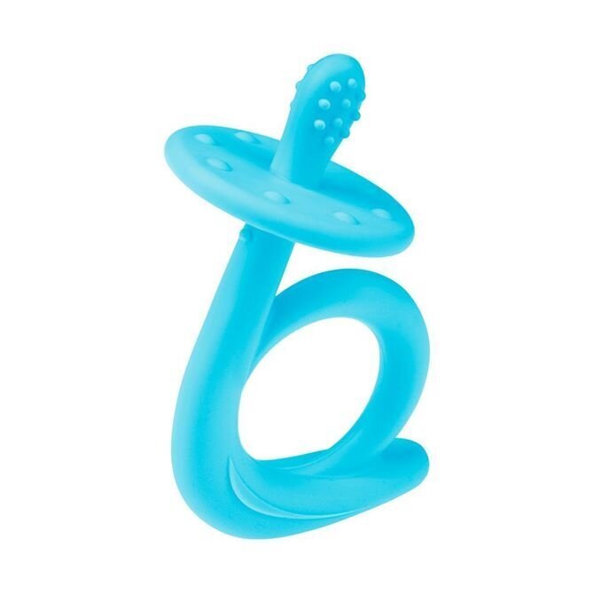 Silikoninis kramtukas Akuku SNAIL, blue kaina ir informacija | Kramtukai | pigu.lt