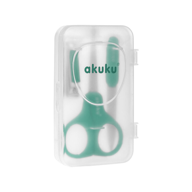 Kūdikių nagų priežiūros rinkinys Akuku, mėtinis, A0040 kaina ir informacija | Higienos priemonės | pigu.lt