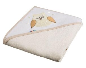 Детское полотенце с капюшоном Akuku Сова, 80х80 см, A1231 цена и информация | Товары для купания | pigu.lt