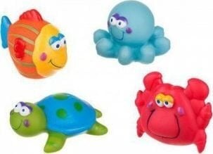 Akuku набор игрушек для ванны водные животные 4 шт, A0362 цена и информация | Игрушки для малышей | pigu.lt