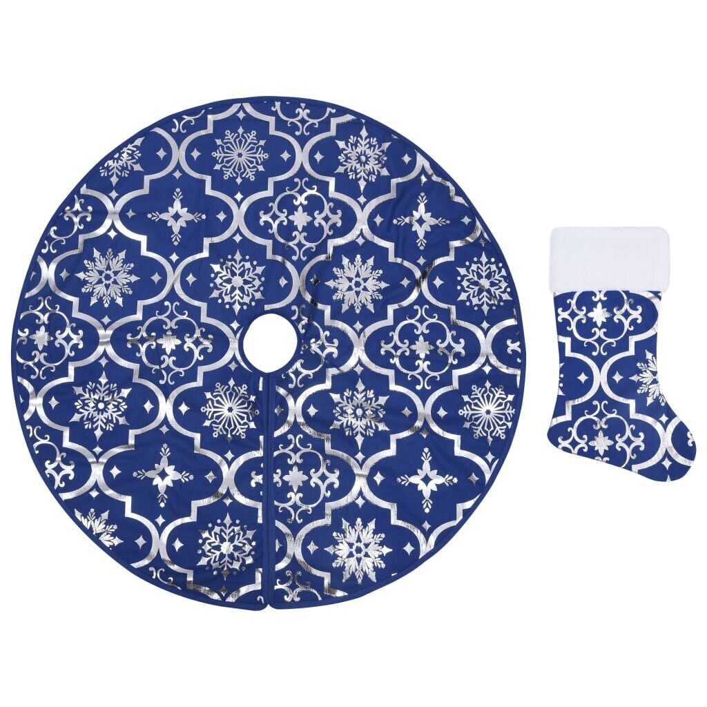 Prabangus kilimėlis po eglute su kojine, 150 cm kaina ir informacija | Kalėdinės dekoracijos | pigu.lt
