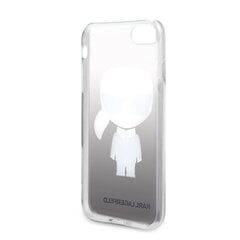 Чехол KLHCI8TRDFKBK Karl Lagerfeld Iconic Degrade Cover for iPhone 7/8/SE2020, черный цена и информация | Чехлы для телефонов | pigu.lt