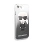 Karl Lagerfeld Iconic Degrade Cover, skirtas iPhone 7/8/SE2020, juodas kaina ir informacija | Telefono dėklai | pigu.lt