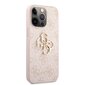 GUHCP13L4GMGPI Guess PU 4G Metal Logo Case, skirtas iPhone 13 Pro, rožinis цена и информация | Telefono dėklai | pigu.lt