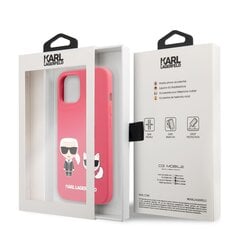 Чехол KLHCP13MSSKCI Karl Lagerfeld and Choupette Liquid Silicone Case for iPhone 13 Pink цена и информация | Чехлы для телефонов | pigu.lt