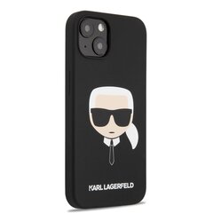 KLHCP13SSLKHBK Karl Lagerfeld Liquid Silicone Karl Head Case for iPhone 13 mini Black цена и информация | Чехлы для телефонов | pigu.lt