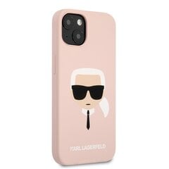 KLHCP13SSLKHPI Karl Lagerfeld Liquid Silicone Karl Head Case for iPhone 13 mini Light Pink цена и информация | Чехлы для телефонов | pigu.lt