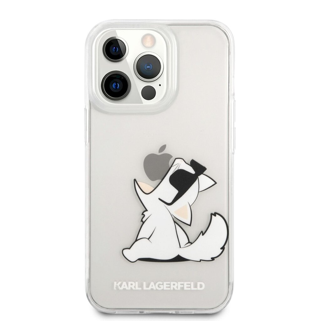 Karl Lagerfeld PC/TPU Choupette Eat Case, skirtas iPhone 13 Pro, skaidrus цена и информация | Telefono dėklai | pigu.lt