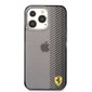 FEHCP13XUYEK Ferrari Gradient Transparent Hard Case, skirtas iPhone 13 Pro Max, juodas kaina ir informacija | Telefono dėklai | pigu.lt