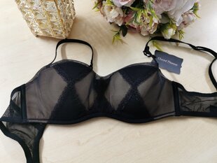 Chantal Thomass 70C 80B dydžio juoda push-up liemenėlė 0692 NOIR 0692NOIRBLACK3340442177951 цена и информация | Бюстгальтеры | pigu.lt