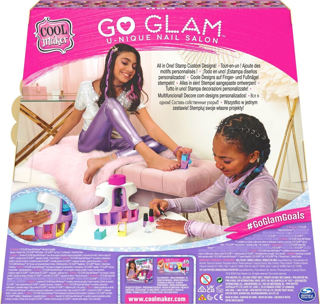 Manikiūro rinkinys vaikams Cool Maker Go Glam U-Nique Nail Salon kaina ir informacija | Kosmetika vaikams ir mamoms | pigu.lt