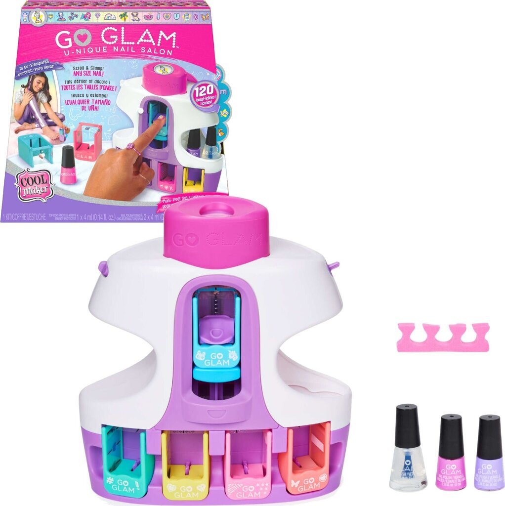 Manikiūro rinkinys vaikams Cool Maker Go Glam U-Nique Nail Salon kaina ir informacija | Kosmetika vaikams ir mamoms | pigu.lt