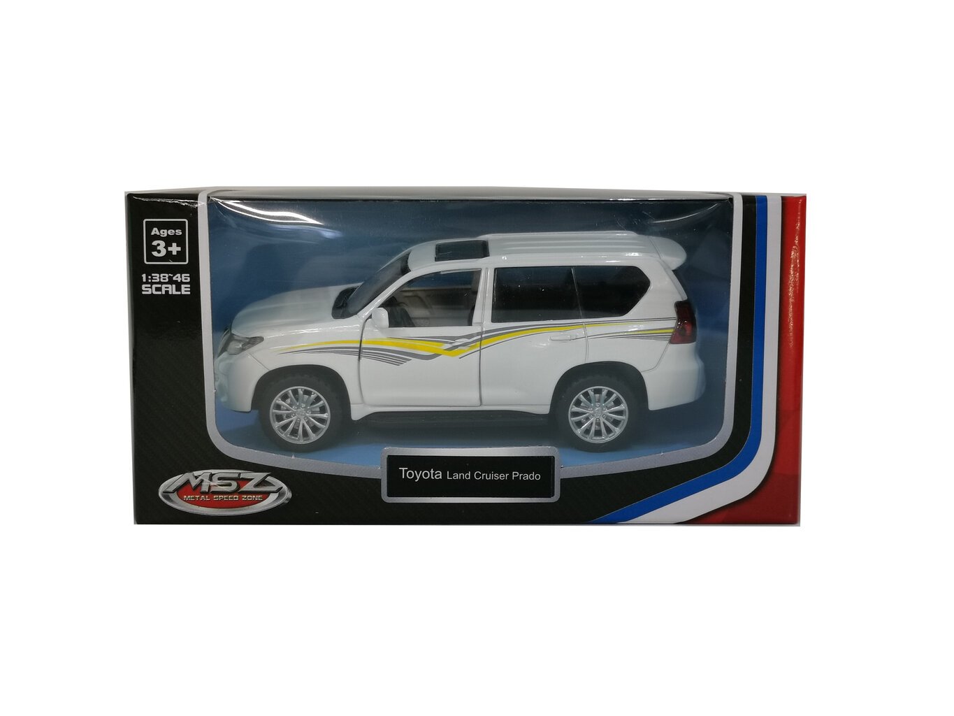 Žaislinis automobilis MSZ Toyota Land Cruiser Prado, 1:42 kaina ir informacija | Žaislai berniukams | pigu.lt