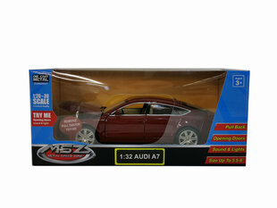 Automobilis MSZ Audi A7, 1:32 kaina ir informacija | Žaislai berniukams | pigu.lt
