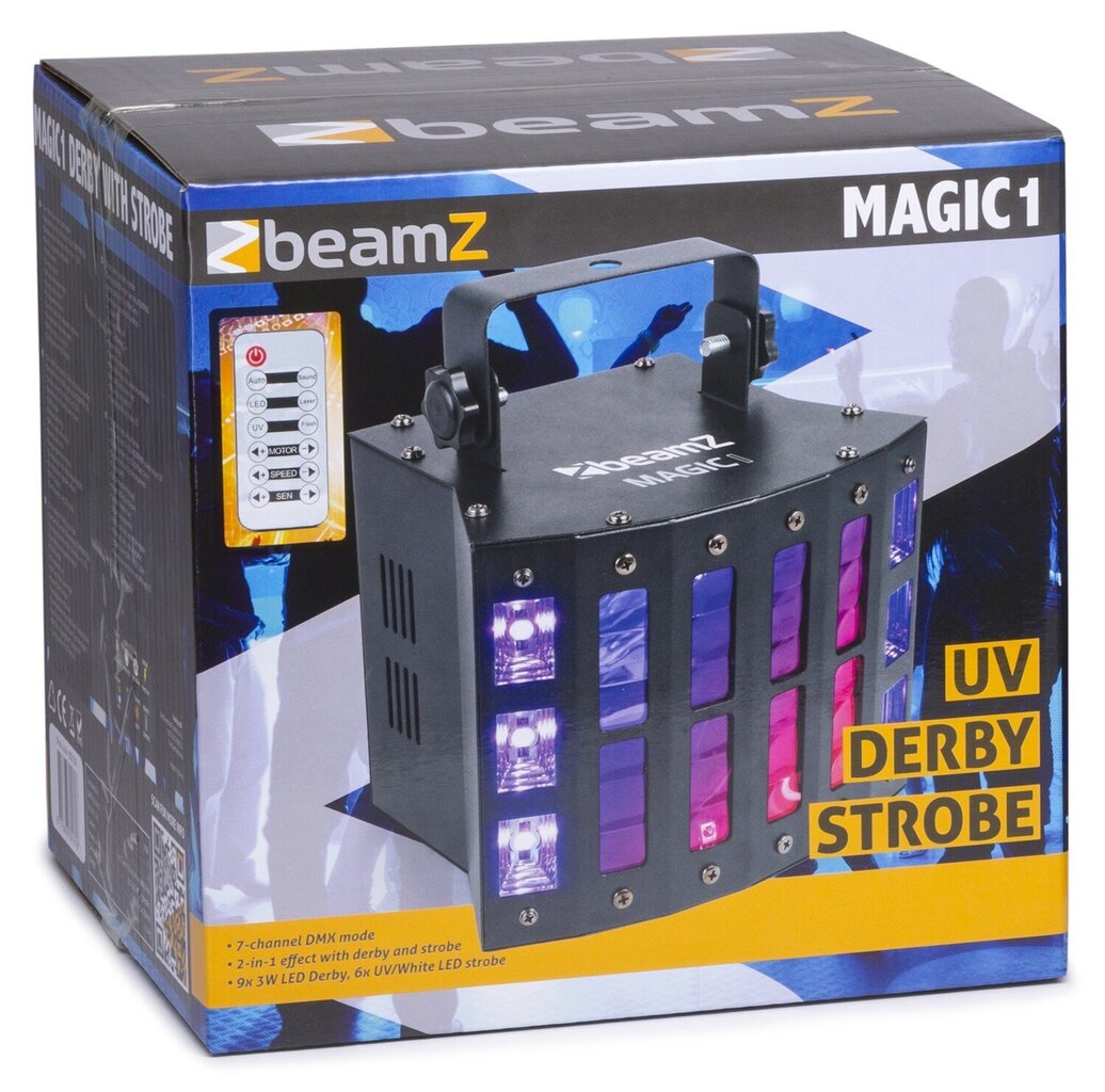 beamZ Magic1 Derby su stroboskopu kaina ir informacija | Dekoracijos šventėms | pigu.lt