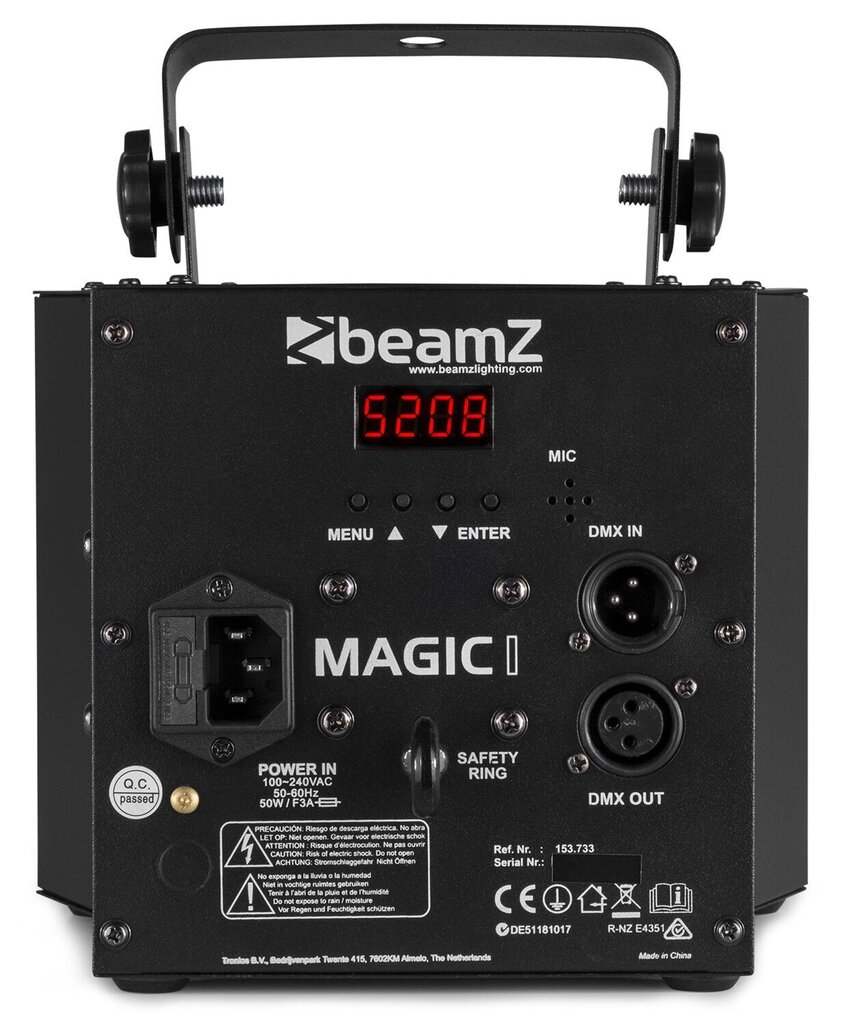 beamZ Magic1 Derby su stroboskopu kaina ir informacija | Dekoracijos šventėms | pigu.lt