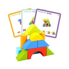 Игра деревянные блоки Tooky Toy цена и информация | Конструкторы и кубики | pigu.lt