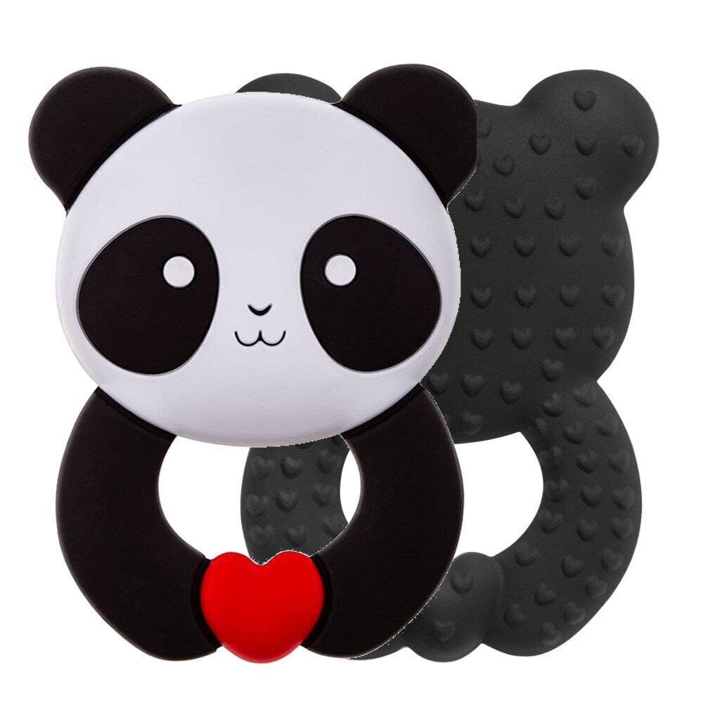 Akuku silikoninis kramtukas Panda, A0055 kaina ir informacija | Kramtukai | pigu.lt