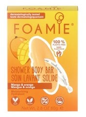 Drėkinamasis dušo muilas Foamie Tropic Like It`s Hot su mangais ir apelsinais, 80 g kaina ir informacija | Dušo želė, aliejai | pigu.lt