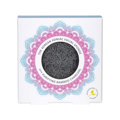 Kempinėlė Konjac Sponge The Mandala Charcoal, 1 vnt. цена и информация | Средства для очищения лица | pigu.lt