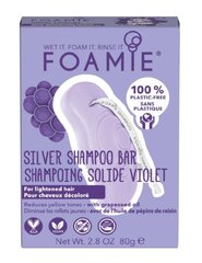 Sidabro atspalvį suteikiantis šampūnas šviesiems plaukams Foamie Shampoo Bar Silver Linings (for blonde hair) kaina ir informacija | Šampūnai | pigu.lt