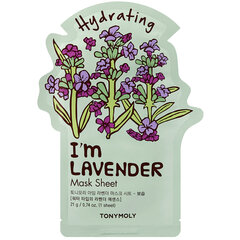 Drėkinamoji lakštinė kaukė Tonymoly I am Lavender Mask Sheet, 1 vnt. kaina ir informacija | Veido kaukės, paakių kaukės | pigu.lt