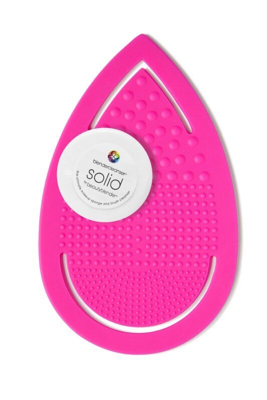 Makiažo kempinėlių valymo rinkinys BeautyBlender Keep It Clean: guminis valymo padėkliukas-pirštinė + muiliukas цена и информация | Makiažo šepetėliai, kempinėlės | pigu.lt