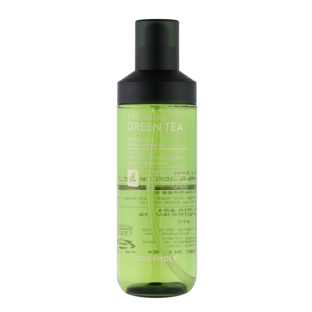 Veiksmingai drėkinantis ir raminantis veido tonikas TONYMOLY The Chok Chok Green Tea Watery Skin 180ml kaina ir informacija | Veido kremai | pigu.lt