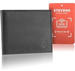 Vyriška plona odinė piniginė Stevens kaina ir informacija | Vyriškos piniginės, kortelių dėklai | pigu.lt